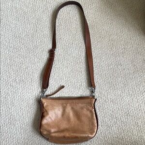 Rough & Tumble, Brown Leather Crossbody Bag